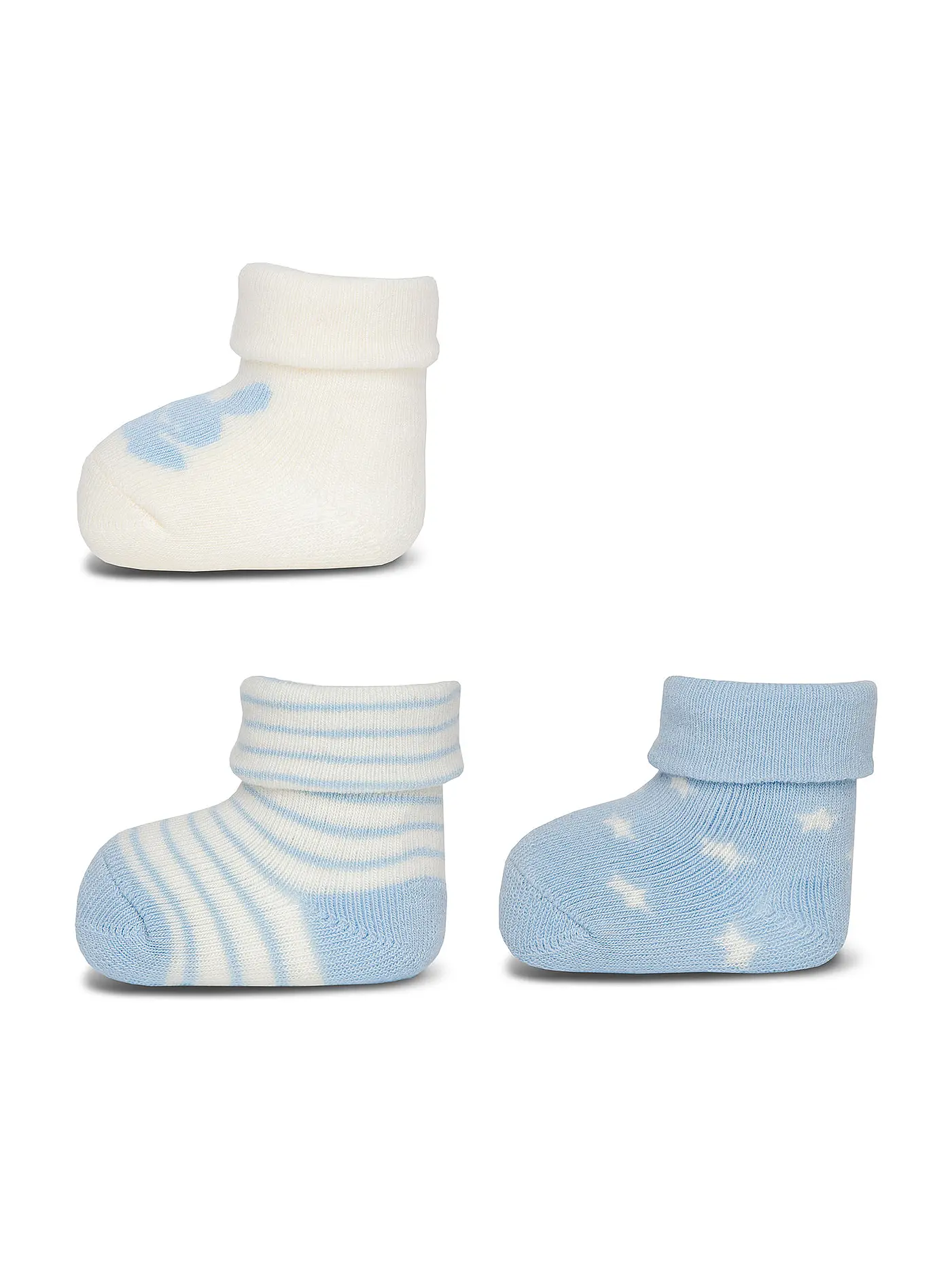 EWERS | Baby Socken 3er Pack h.blau | 